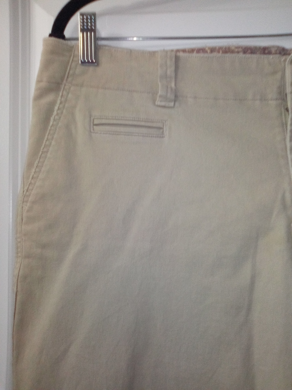 American Eagle Outfitters Y2K Light Academia Preppy Khaki Flare Trousers Size XL - Picture 3 of 8